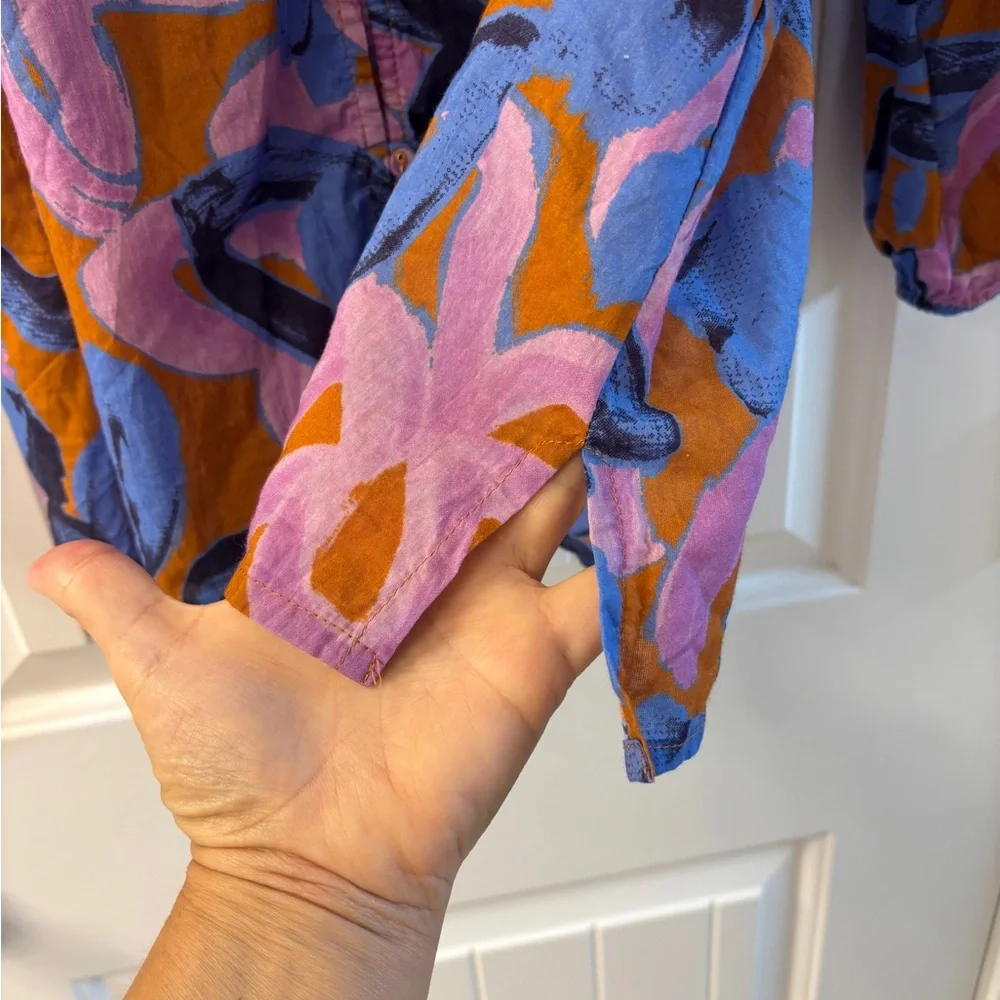 Cleobella Multicolor Abstract Blouse - Picture 4 of 4